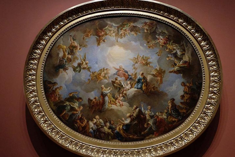 Franois Lemoine - La Vierge en gloire (1732), Chapelle de la Vierge, Eglise St Sulpice - 9628
