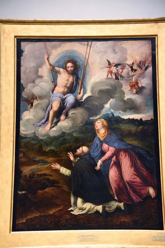 The Virgin Commending Saint Dominic to the Redeemer (1557-58) - Paris Bordon - 0386