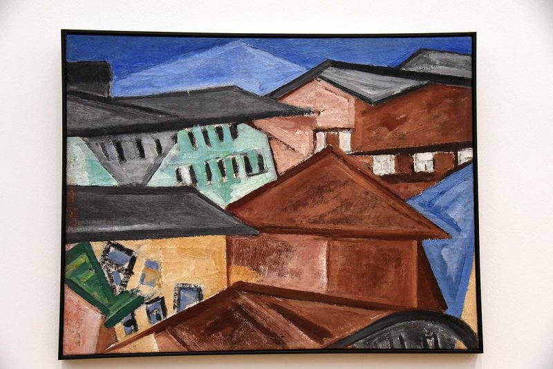 Cityscape, Roofs (1912) - Olga Vladimirovna Rozanova - 3968