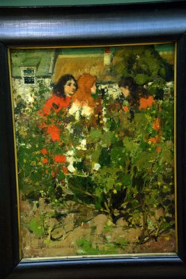 George Henry - Three girls in a rose garden  (1891) - 3175