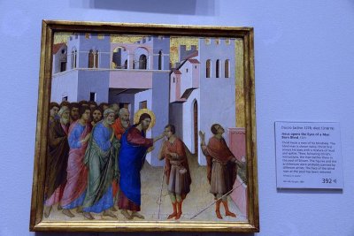 Duccio - The Healing of the Man born Blind (1311), from Maest Predella Panels - 2931