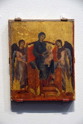 Cimabue -The Virgin and Child Enthroned with Two Angels (1280-1285) - 2935