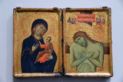  Master of the Borgo Crucifix - Umbrian Diptych - The Virgin and Child, and The Man of Sorrows (1255-1260) - 2937