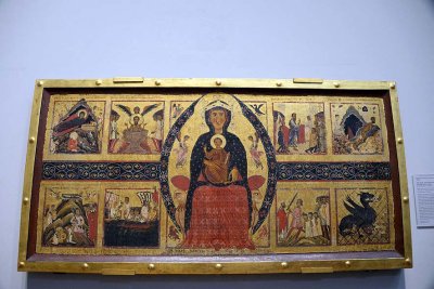 Margarito d'Arezzo - The Virgin and Child Enthroned, with Narrative Scenes (1263-1264) - 2941