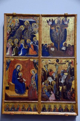 Barnaba da Modena - Scenes of the Virgin; The Trinity; The Crucifixion (1374) - 2949