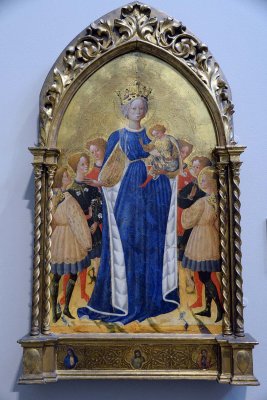 Francesco d'Antonio di Bartolomeo - The Virgin and Child with Six Angels and Two Cherubim (1440-1450) - 2956