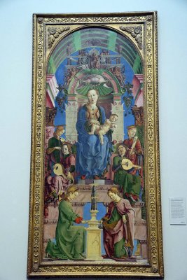 Cosimo Tura - The Virgin and Child Enthroned (mid-1470s) - 2999