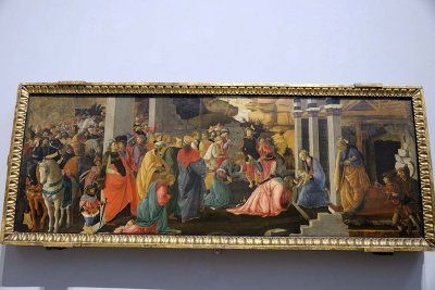 Sandro Botticelli & Filippino Lippi - The Adoration of the Kings (about 1470) - 3027
