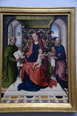 Workshop of Dirk Bouts - The Virgin and Child with Saint Peter and Saint Paul (1460s) - 3153