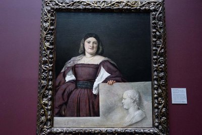 Titian (Tiziano) - Portrait of a Lady 'La Schiavona' (1510-1512) - 3216