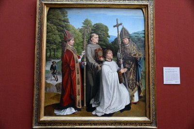 Gerard David - Canon Bernardijn Salviati and Three Saints (about 1501) - 3260