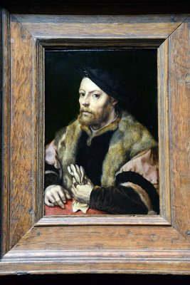 Jan Gossaert - A Man holding a Glove (1530-1532) - 3458