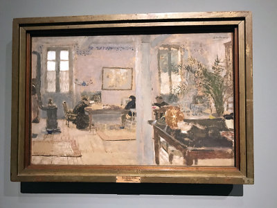 Edouard Vuillard - Intrieur. Relais  Villeneuve-sur-Yonne (1899, Muse de l'Ermitage, St Ptersbourg - 4171