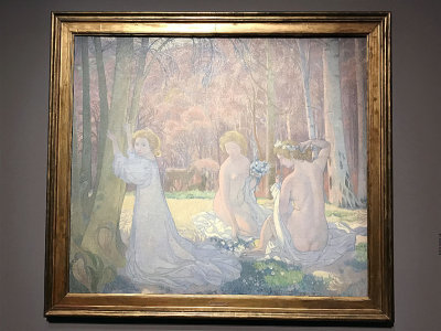 Maurice Denis - Le Bois sacr, Figures dans un paysage de printemps (1897) - Muse de l'Ermitage, St Ptersbourg - 4216