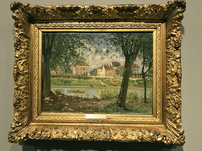 Alfred Sisley - Village au Bord de la Seine (1872) - Muse de l'Ermitage, St Ptersbourg - 4228