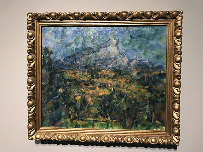 Paul Czanne - Montagne Sainte Victoire vue des Louves. Paysage d'Aix (1904-1905) - Muse Pouchkine, Moscou - 4266
