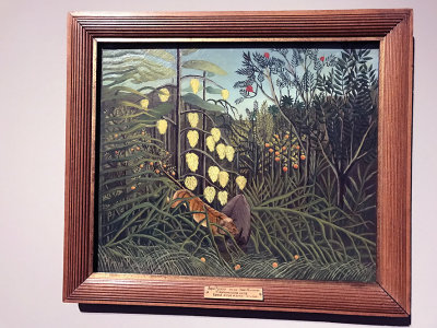 Le Douanier Rousseau - Combat du tigre et du taureau. Un bois tropical (1909) - Muse de l'Ermitage, St Ptersbourg -  4269