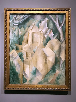 Georges Braque - Le Chteau de la Roche-Guyon (1909 - Muse Pouchkine, Moscou - 4280