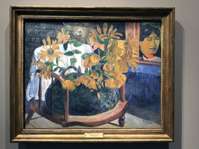 Paul Gauguin - Tournesols. Tournesols sur un fauteuil II (1901) - Muse de l'Ermitage, St Ptersbourg - 4315