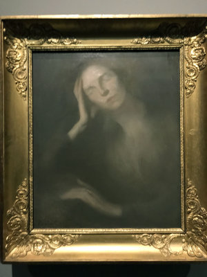 Eugne Carrire - Femme accoude (1893) - Muse de l'Ermitage, St Ptersbourg - 4328
