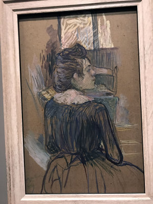 Henri de Toulouse-Lautrec - Femme  la fentre (1889) - Muse Pouchkine, Moscou - 4561