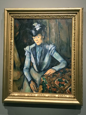 Paul Czanne - La Dame en bleu (1899) - Muse de l'Ermitage, St Ptersbourg - 4339