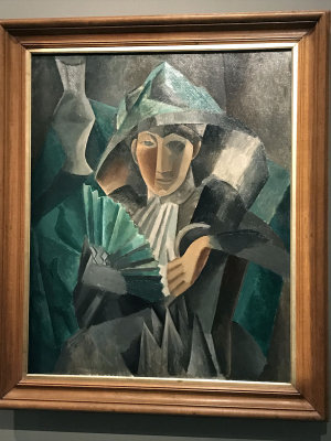 Pablo Picasso - Femme  l'ventail (1909) - Muse Pouchkine, Moscou - 4357