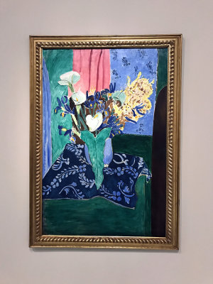 Henri Matisse - Le Vase bleu. Arums, iris, mimosas (1912) - Muse de l'Ermitage, St Ptersbourg - 4398