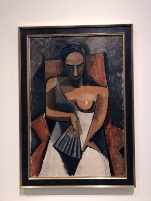 Pablo Picasso - Femme  l'ventail. Aprs le bal (1908) - Muse de l'Ermitage, St Ptersbourg - 4422