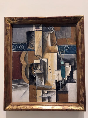 Pablo Picasso - Violon et verres sur une table (1913) - Muse de l'Ermitage, St Ptersbourg - 4485