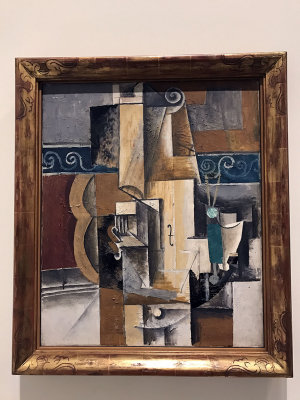 Pablo Picasso - Violon et verres sur une table (1913) - Musée de l'Ermitage, St Pétersbourg - 4485