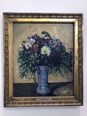 Paul Czanne - Bouquet de fleurs dans un vase (1877) - Muse de l'Ermitage, St Ptersbourg - 4550