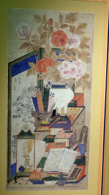 Dcor de fleurs (Chaekkori), Dynastie Choson (1392-1910), 18-19e sicle - 8938