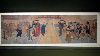 Emissaires trangers  la porte du palais - Dynastie Choson (1392-1910), 18e sicle - 9058
