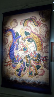 Dragons dans les nues - Dynastie Choson (1392-1910), 19e sicle - 9099