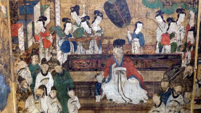 La retraite du gnral Guo Ziyi (dtail) - Dynastie Choson (1392-1910), 18e sicle - 9279