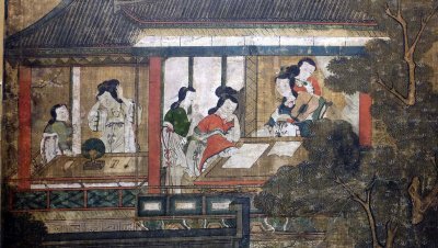 La retraite du gnral Guo Ziyi (dtail) - Dynastie Choson (1392-1910), 18e sicle - 9288