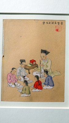 Scne de la vie corenne, Kim Chun-Gun -  Dynastie Choson (1392-1910), 19e sicle - 9310
