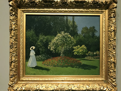 Claude Monet - Dame dans le jardin (1867) - Muse de l'Ermitage, St Ptersbourg - 4526