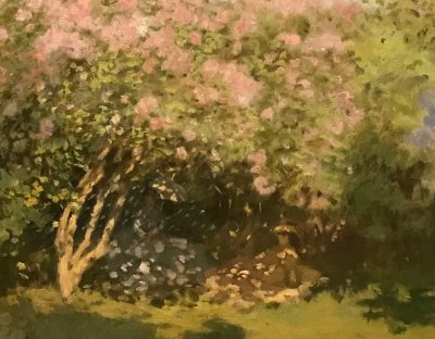Claude Monet - Lilas au soleil (1872-1873), dtail - Muse Pouchkine, Moscou - 4255