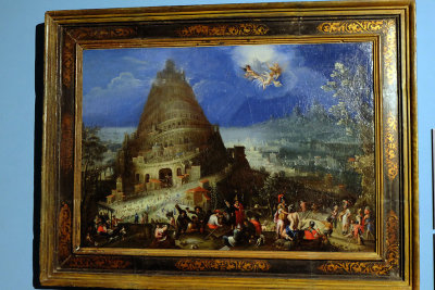 Marten van Valckenborch & Hendrick van Cleve - The Tower of Babel (circa 1580) - 8926