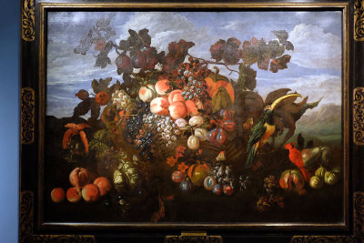 Abraham Brueghel - Large Still Life of Fruit in a Landscape (1670) - 9022