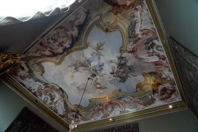 Jacopo Guarana: Triumph of the Virtues (1757) - Ceiling of the Tapestry Room - Ca'Rezzonico - 7035