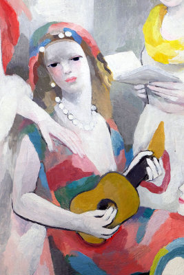 Marie Laurencin - La rptition (1936), dtail - Centre Pompidou - 9892