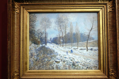 Alfred Sisley - La cte du Coeur-volant  Marly sous la neige (1877-1878) - Muse d'Orsay, Paris - 9914