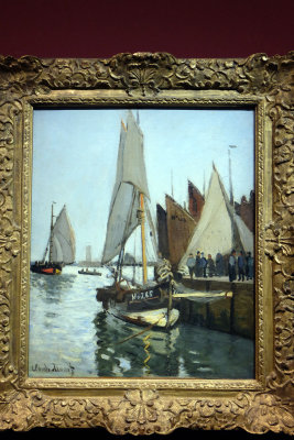 Claude Monet -  Bateaux  Honfleur (1866) - 9921