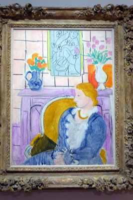 Henri Matisse - Profil bleu devant la chemine (1937) - 9958