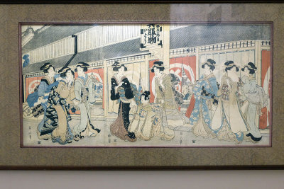 Eizan Kikukawa - Belles femmes devant la boutique Matsuzakaya (1813-1814) - 1049