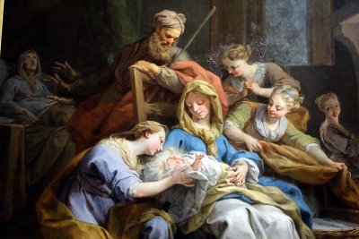 Jean Restout - La naissance de la Vierge, dtail (1744) - Chapelle du Sminaire de St Sulpice - 9597