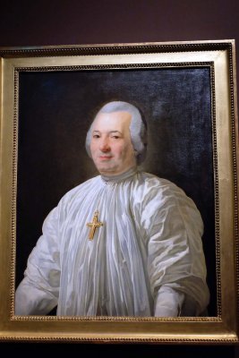 Jean-Baptiste Robin - Portrait de Mgr Claude Rousselet, dernier abb de Ste Genevive (1785) - Eglise St Etienne du Mont - 9659